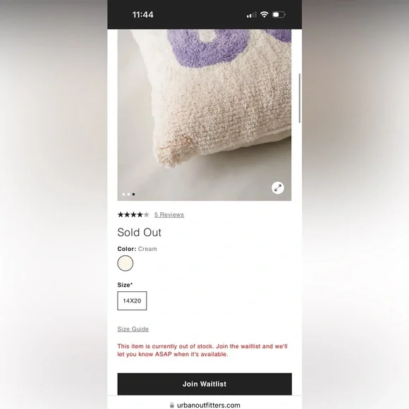 “UGH” Throw pillow from UO Home | urban outfitters tufted throw pillow 1… - Picture 4 of 4